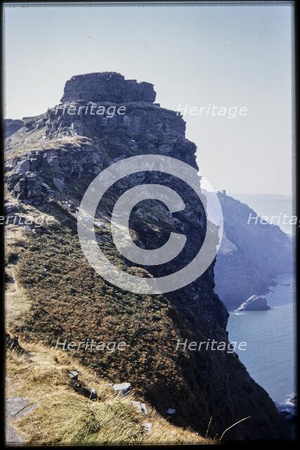 Castle Rock, Lynton and Lynmouth, North Devon, 1959. Creator: Norman Barnard.