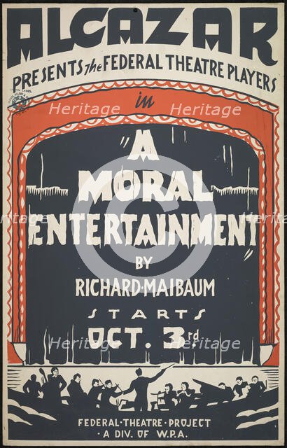 A Moral Entertainment, San Francisco, 1938. Creator: Unknown.