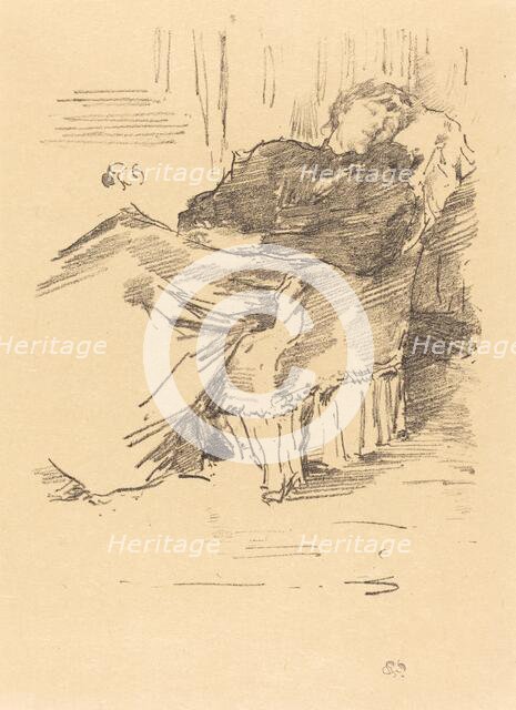 La Belle Dame endormie, 1894. Creator: James Abbott McNeill Whistler.