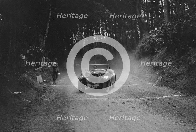 Riley Lynx taking part in a motoring trial, c1930s. Artist: Bill Brunell.