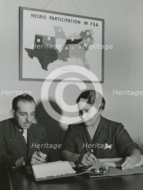 Constance Daniel and Jerome Robinson; Farm Security Administration, Sept. 1941. Creators: Farm Security Administration, John Vachon.
