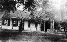 Rear view of First General Hospital Brisbane - North Quay, 1865. Creator: Unknown.