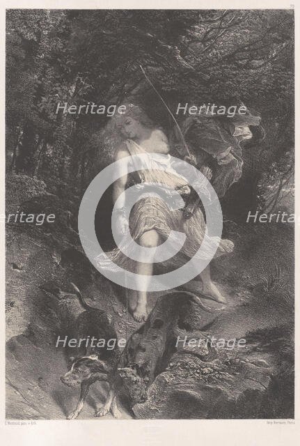 Diane, ca. 1830-70. Creator: Célestin Nanteuil.