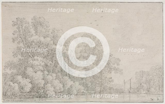 River Landscape, c. 1650?. Creator: Simon de Vlieger (Dutch, 1601-1653).