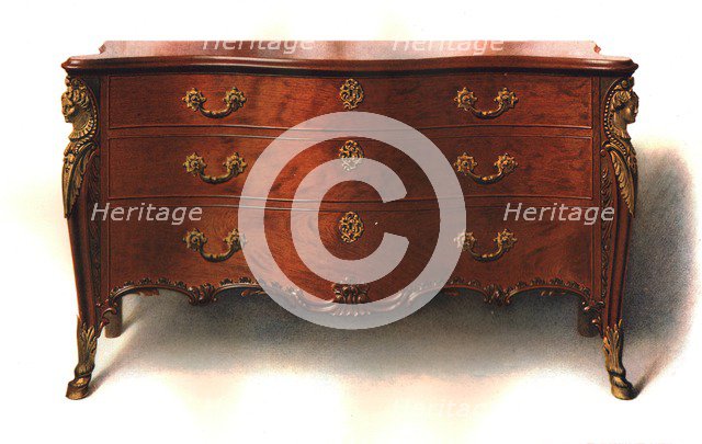 Mahogany commode, 1906. Artist: Shirley Slocombe.