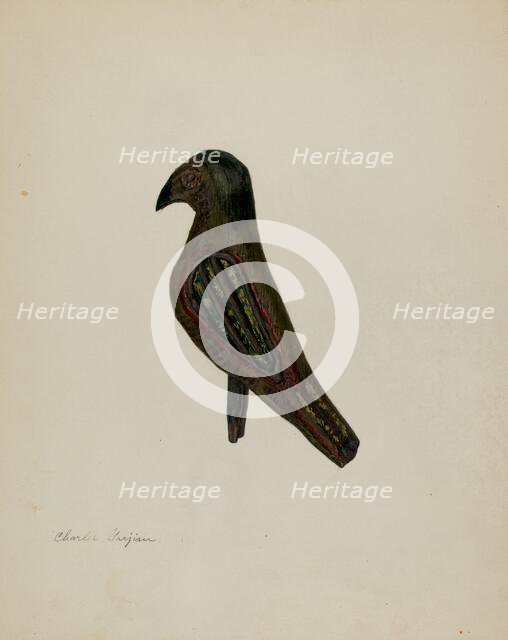 Pa. German Toy Bird, c. 1939. Creator: Charles Garjian.