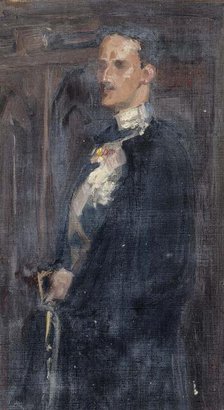 Sketch for the Portrait of Prince Carl, 1890-1895. Creator: Albert Edelfelt.