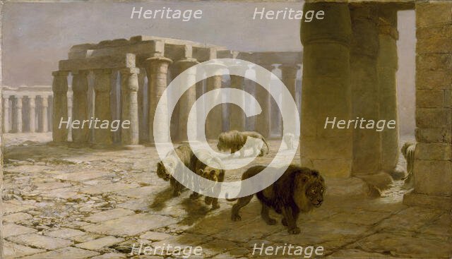 Syria, The Night Watch, 1880. Creator: Briton Riviere.