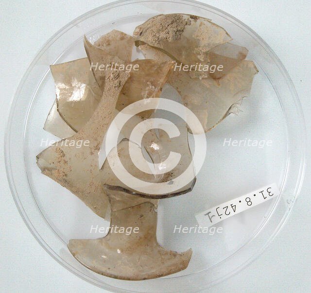 Glass Fragments, Coptic, 4th century. Creator: Unknown.