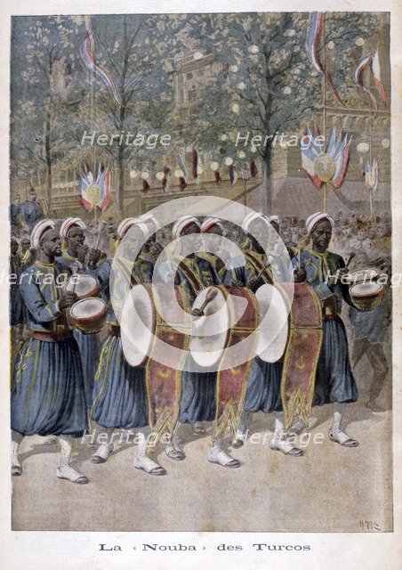 'A regiment of Algerian 'Turcos', 1896. Artist: Henri Meyer