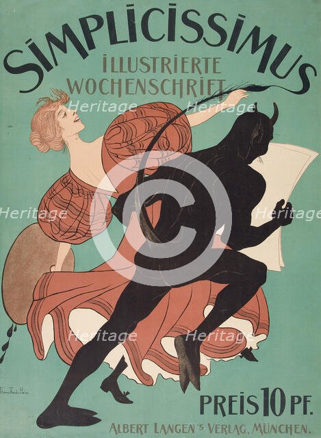 Simplicissimus, ca 1897. Creator: Heine, Thomas Theodor (1867-1948).