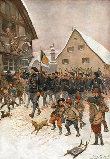 'Nos chasseurs en Haute-Alsace (Saint-Amarin)', 1916. Creator: Georges Bertin Scott.