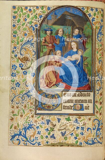 The Adoration of the Magi; Book of Hours, about 1466-1470. Creator: Master of Jacques of Luxembourg.
