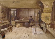 Interior of the tap room in the Sieve public house, Church Street, Minories, London, 1885. Artist: John Crowther