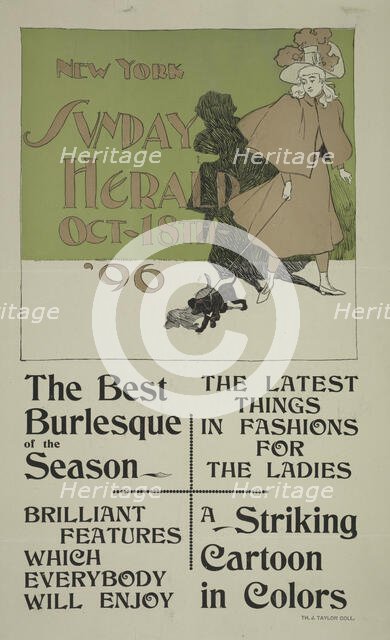 New York Sunday herald. Oct 18th '96, c1893 - 1897. Creator: Unknown.