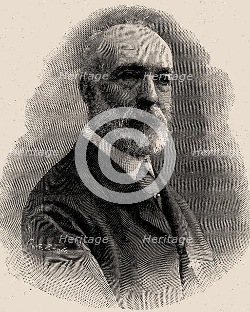 Portrait of the violinist and composer Antonio Bazzini (1818-1897), 1897. Creator: Anonymous.
