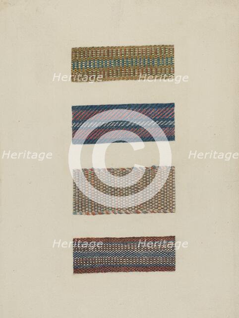 Tapes for Chair Seat, 1935/1942. Creator: Lucille Gilchrist.