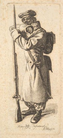 The Russian Infantryman, 1815. Creator: Johann Christian Erhard.