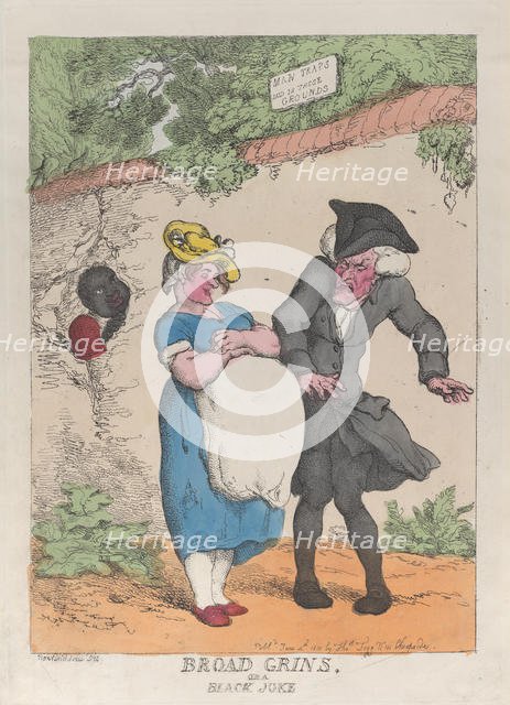 Broad Grins, or a Black Joke, June 4, 1812., June 4, 1812. Creator: Thomas Rowlandson.