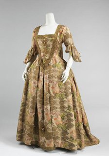 Robe à la Française, European, 1730-40. Creator: Unknown.