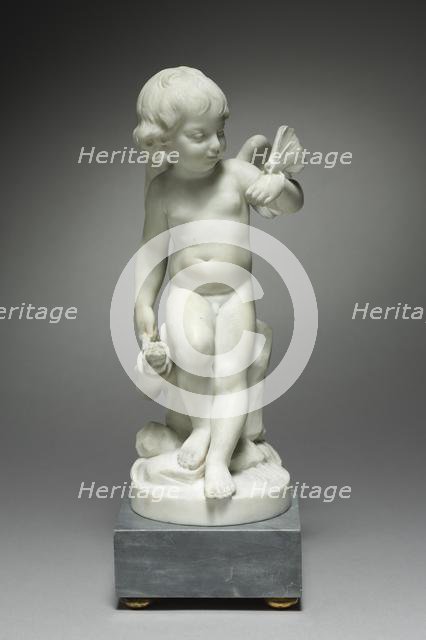 Pair of Marble Statuettes: Fickle Love and Faithful Love, 1800s. Creator: Unknown.