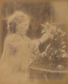 Mrs. Halford Vaugham, Freshwater, 1873. Creator: Julia Margaret Cameron.