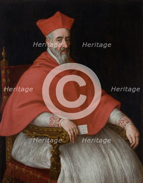 Portrait of a Cardinal Giovanni Dolfin (1545-1622). Artist: Bassano, Leandro (1557-1622)