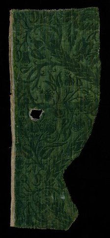 Fragment of Wool Velvet, 16th century. Creator: Unknown.