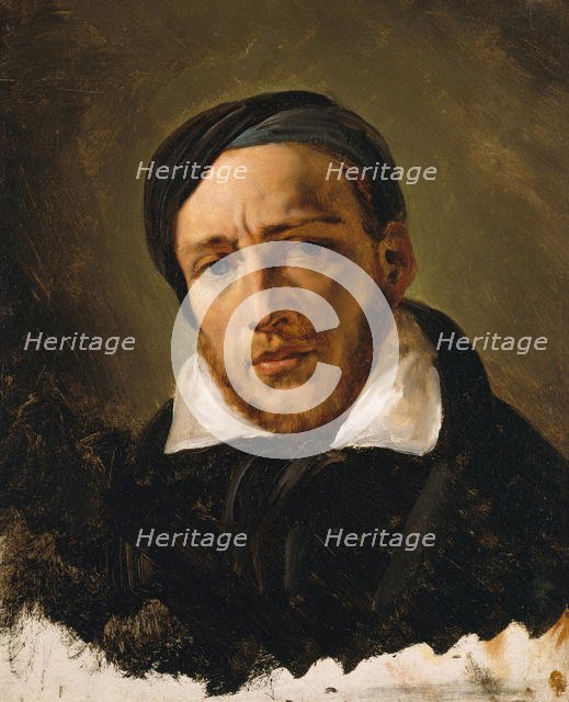 Jean-Louis-André-Théodore Gericault (1791-1824), probably 1822 or 1823. Creator: Émile Jean-Horace Vernet.