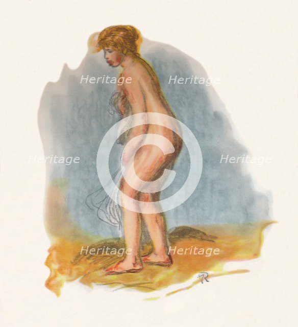 'Bather Standing', 1946. Artist: Pierre-Auguste Renoir.