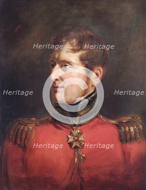 Portrait of Field Marshal Lord Fitzroy James Henry Somerset, British soldier, 1821. Artist: Jan Willem Pieneman.