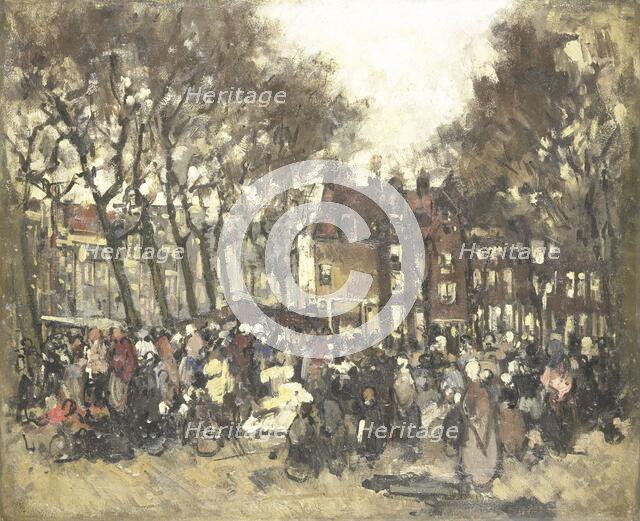 The Noordermarkt in Amsterdam, c.1880-c.1906. Creator: Johannes Barnardus Antonius Maria Westerwoudt.