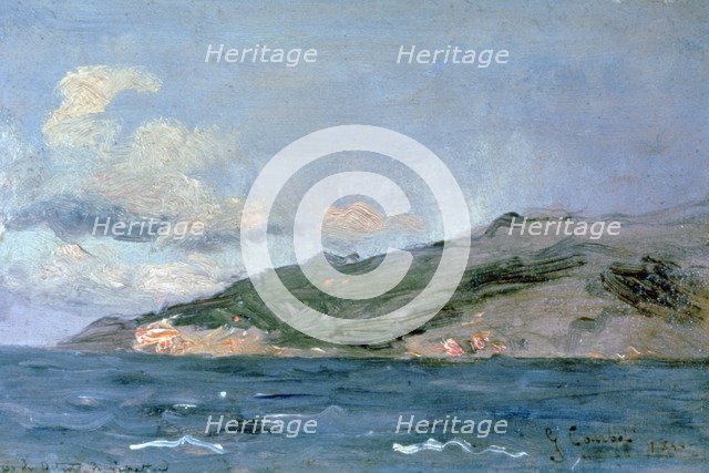'Entrance to the Straits of Gibraltar', 1848.  Artist: Gustave Courbet