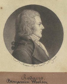 Benjamin Woolsey Rogers, 1796-1797. Creator: Charles Balthazar Julien Févret de Saint-Mémin.