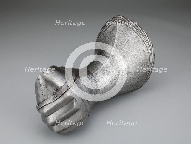 Tilting Gauntlet for the Left Hand (Manifer), Spain, c. 1520/30. Creator: Unknown.