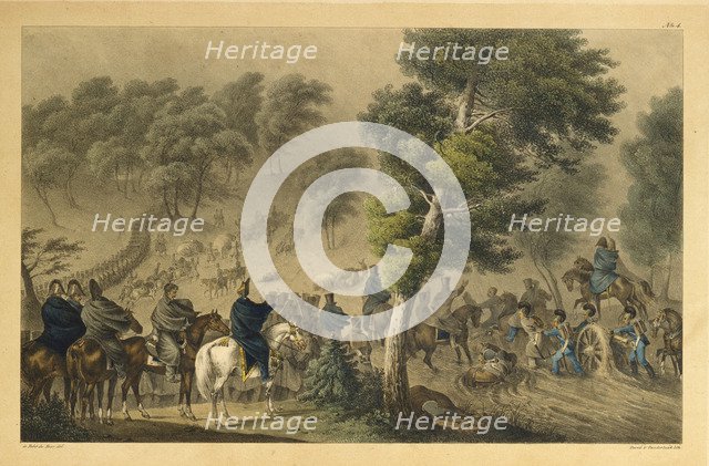 Between Kirgaliczky and Suderva, 30 June 1812, 1820s. Artist: Faber du Faur, Christian Wilhelm, von (1780-1857)