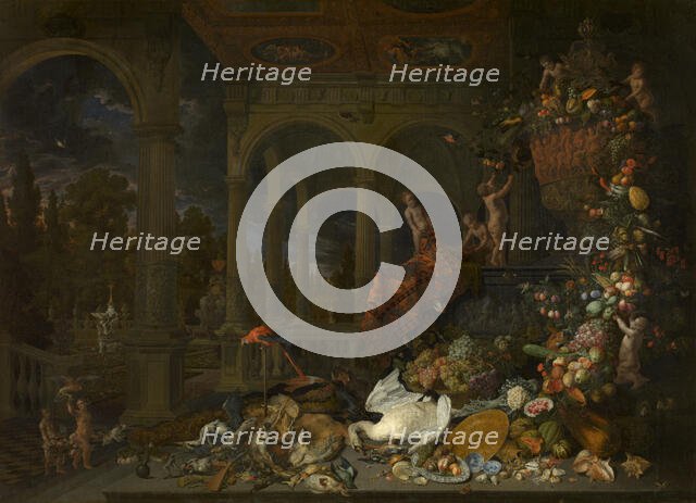 Still Life, 1680. Creator: Peeter Gysels.