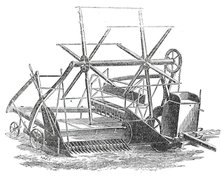 Hellard's Patent Victoria Side-Delivery Reaping and Mowing Machine, 1860. Creator: Unknown.
