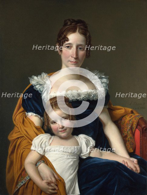 Portrait of the Comtesse Vilain XIIII and her Daughter, 1816. Artist: David, Jacques Louis (1748-1825)