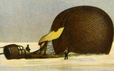 Andrée's Arctic balloon after the crash, 1897, (1932).  Creator: Unknown.