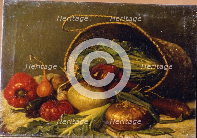  'Still life', 1862 by Gaietà Benavent.