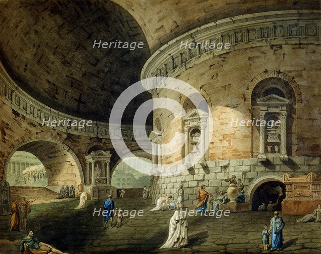 Stage design for a theatre play, early 19th century. Artist: Domenico Corsini