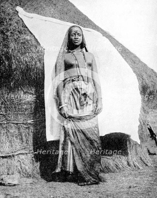 An Abyssinian (Ethiopian) woman, 1936.Artist: Wide World Photos
