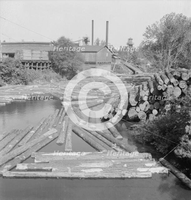 Small sawmill on the Marys River near Corvallis, Oregon, 1939. Creator: Dorothea Lange.
