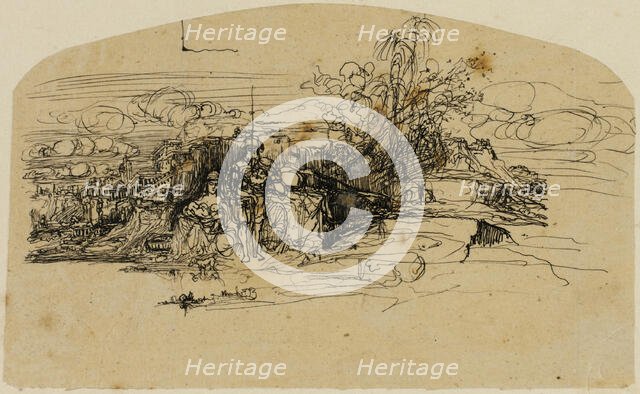 Rest with the Guard, n.d. Creator: Rodolphe Bresdin.