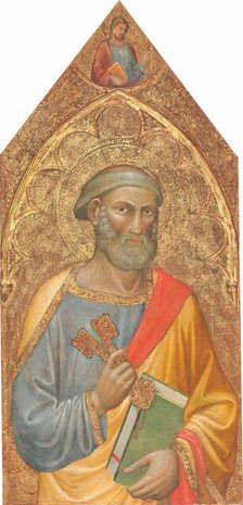 Saint Peter, with Saint James Major above, [left panel], c. 1415/1420. Creator: Martino di Bartolomeo di Biagio.