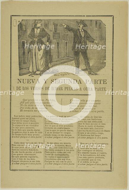 First and Second Part of the Verses..., n.d. Creator: José Guadalupe Posada.