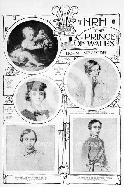 Prince Albert Edward, c1859. Artist: Unknown