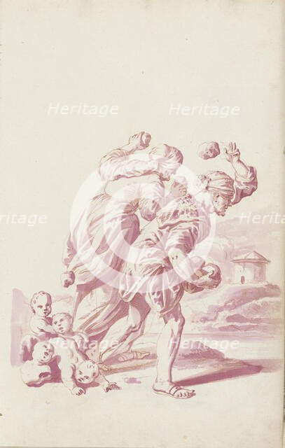 Deucalion and Pyrrha, c.1701. Creator: Jacob Toorenvliet.