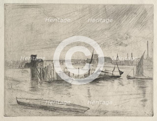 Early Morning Battersea, 1861. Creator: James McNeill Whistler (American, 1834-1903).